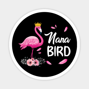 Nana Bird Flamingo Family Matching Gifts Magnet